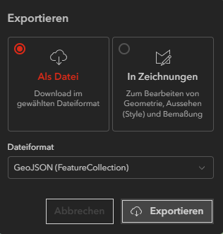 Export-Dialog