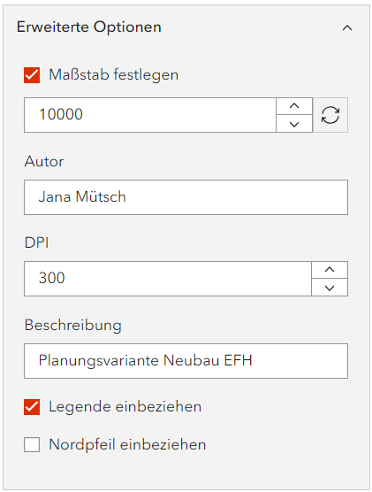 Erweiterte Optionen beim Druck